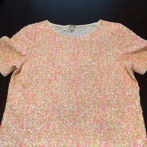 J. crew sequence top with sleeves